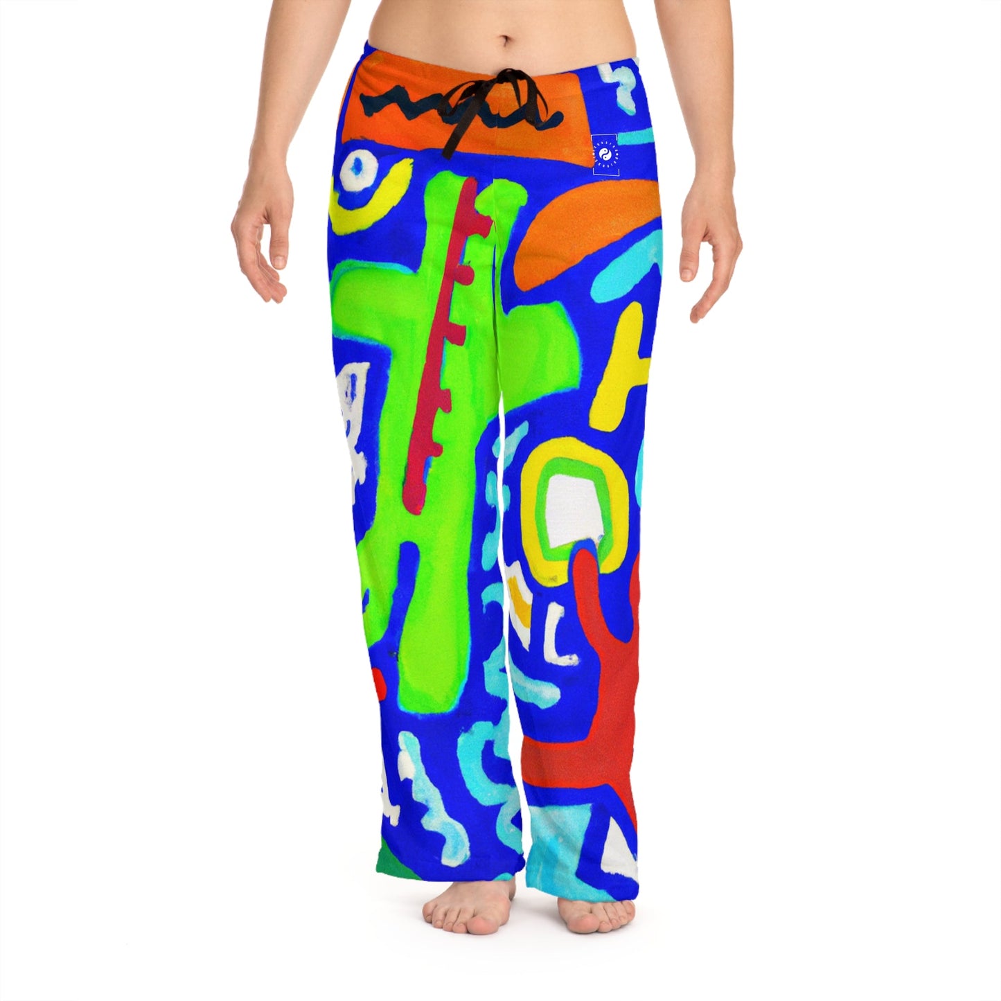 "Chroma Glyphe Symphony" - Women lounge pants - iSquaredYoga