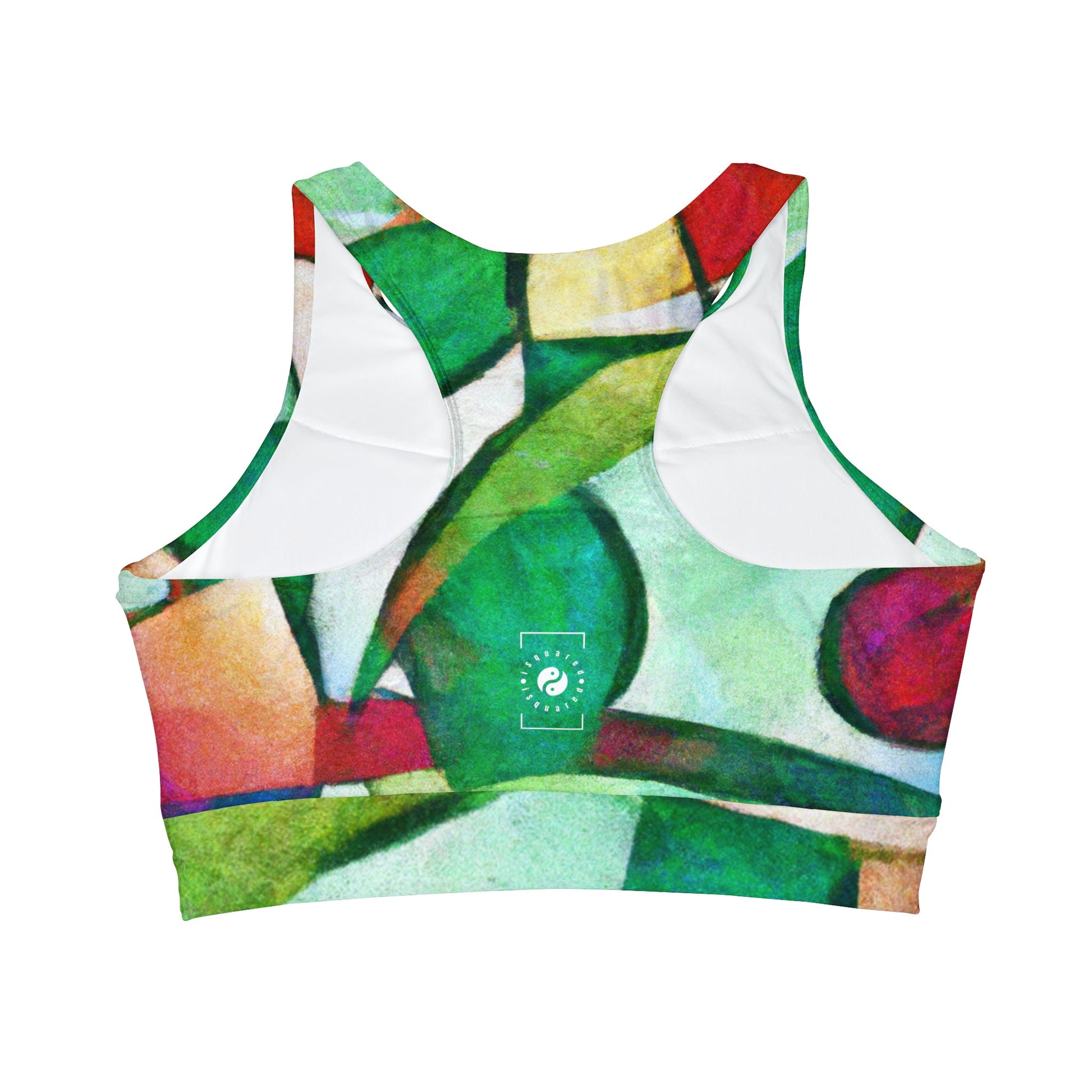 "Chromatic Arcadia" - High Neck Crop Top - iSquaredYoga