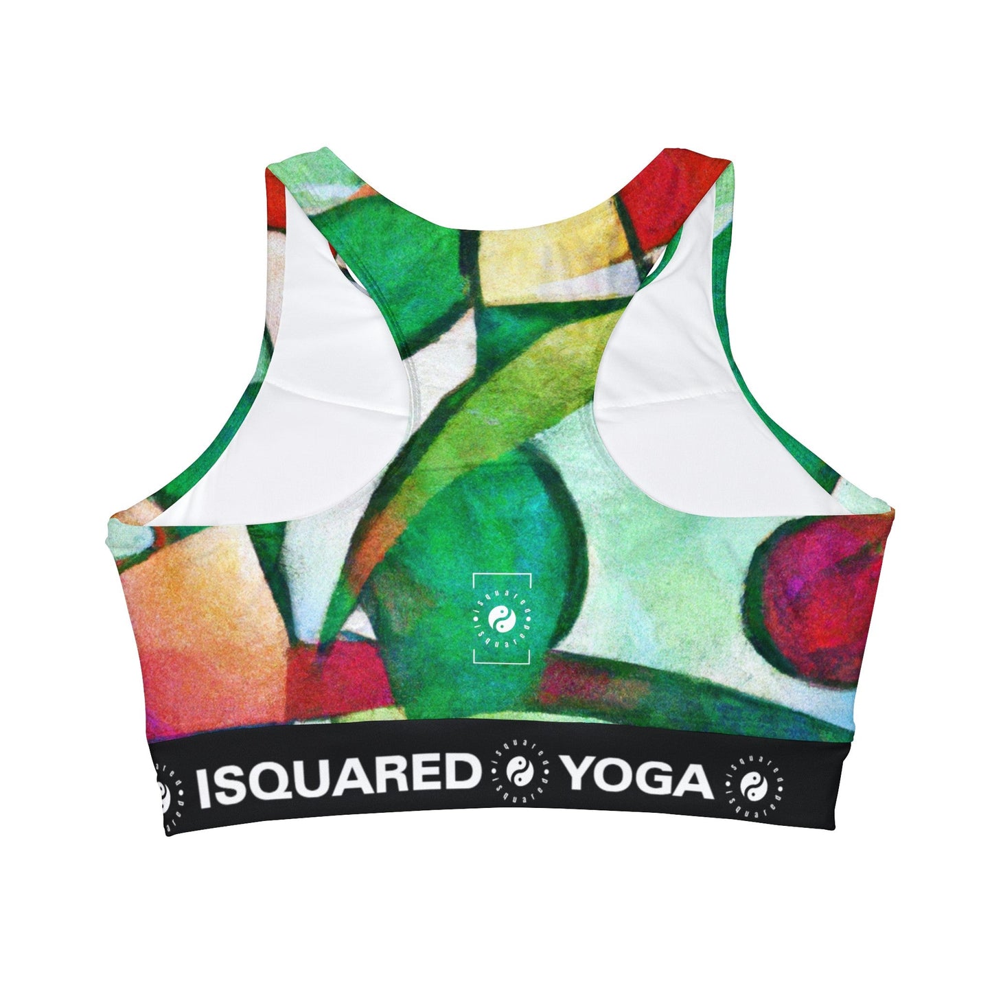 "Chromatic Arcadia" - High Neck Crop Top - iSquaredYoga