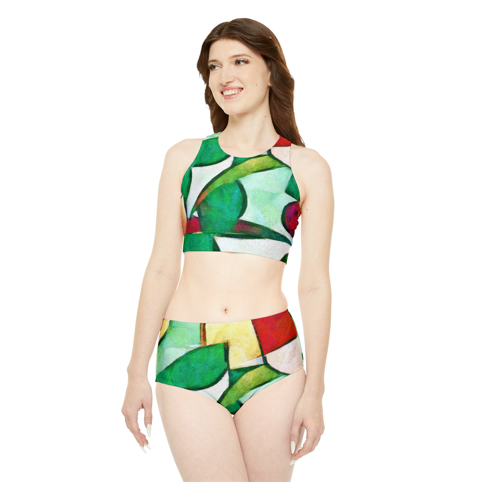 "Chromatic Arcadia" - Hot Yoga Bikini Set - iSquaredYoga