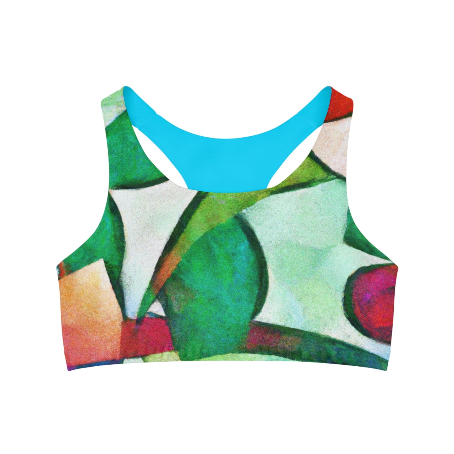 "Chromatic Arcadia" - Seamless Sports Bra - iSquaredYoga