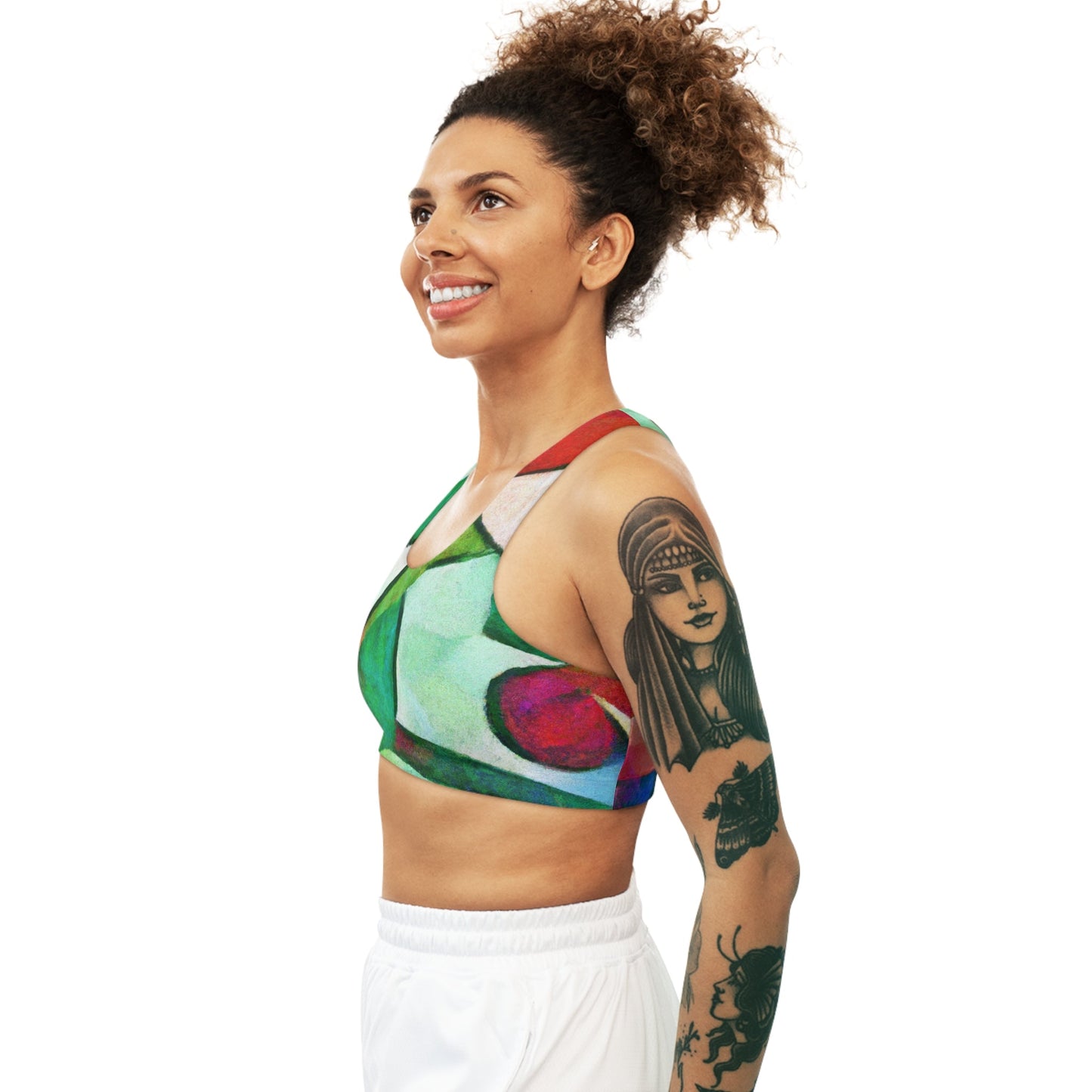 "Chromatic Arcadia" - Seamless Sports Bra - iSquaredYoga