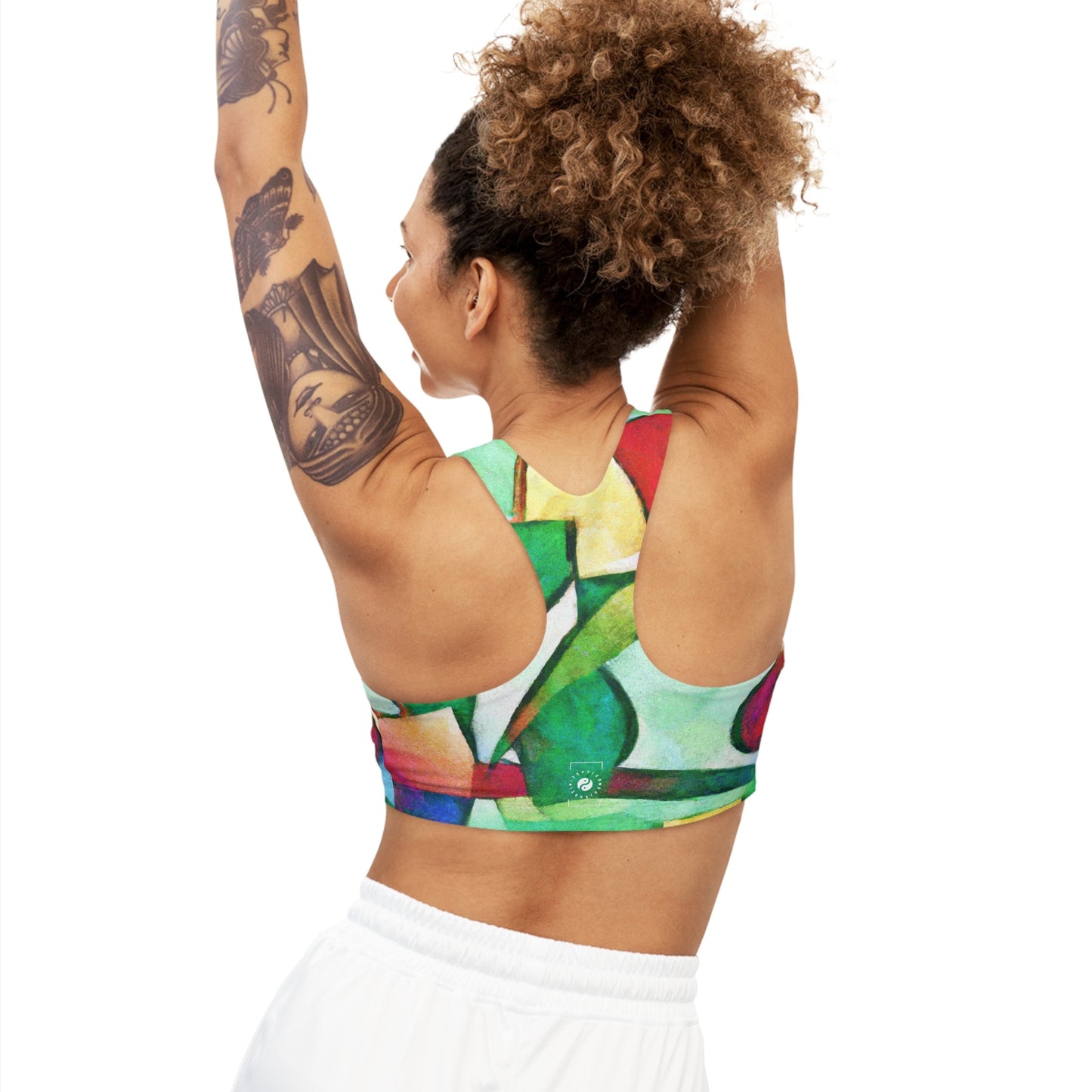 "Chromatic Arcadia" - Seamless Sports Bra - iSquaredYoga