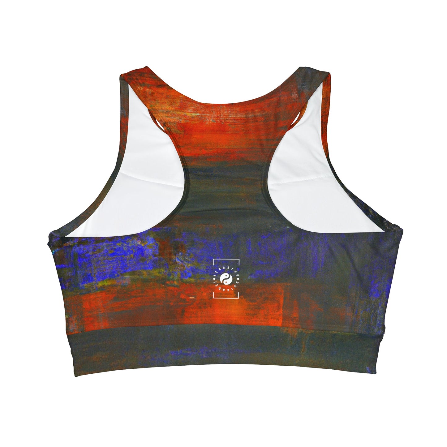 "Chromatic Reverie" - High Neck Crop Top - iSquaredYoga