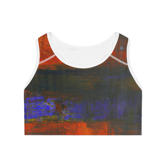 "Chromatic Reverie" - High Performance Sports Bra - iSquaredYoga