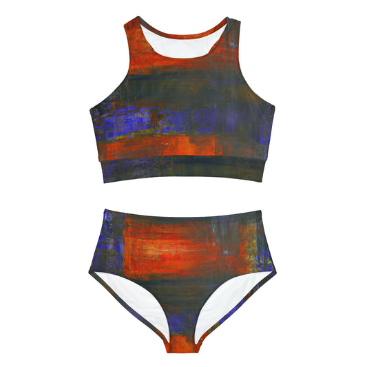 "Chromatic Reverie" - Hot Yoga Bikini Set - iSquaredYoga