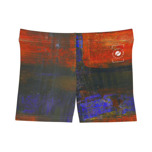 "Chromatic Reverie" - Mini Hot Yoga Short - iSquaredYoga