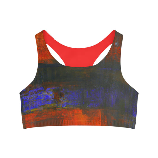 "Chromatic Reverie" - Seamless Sports Bra - iSquaredYoga