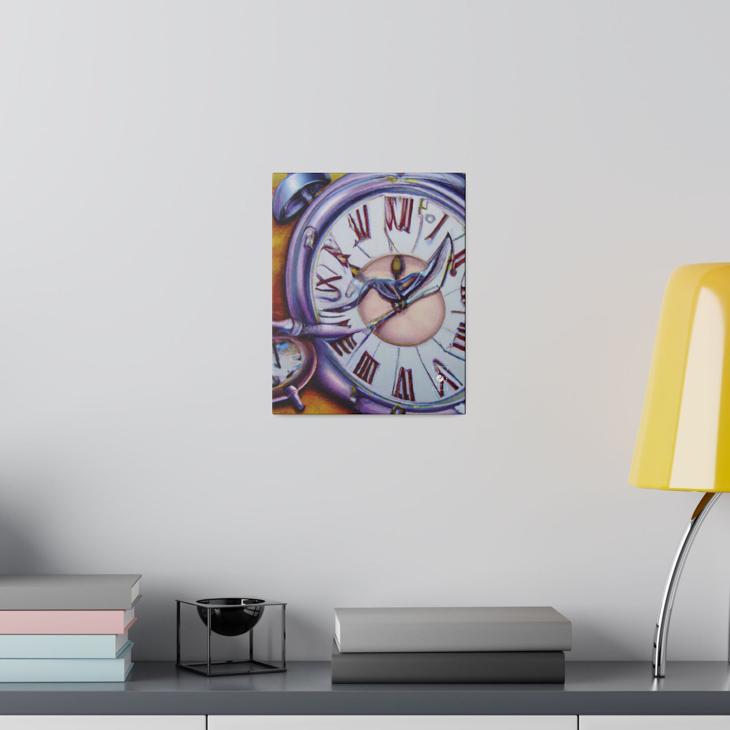 "Chrono Illusionist's Liquid Riddle" - Art Print Canvas - iSquaredYoga