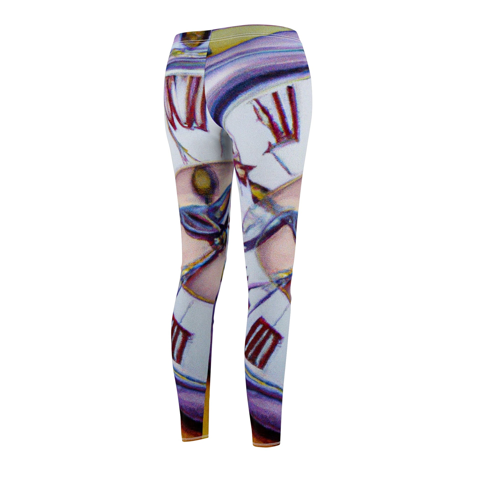 "Chrono Illusionist's Liquid Riddle" - Casual Leggings - iSquaredYoga