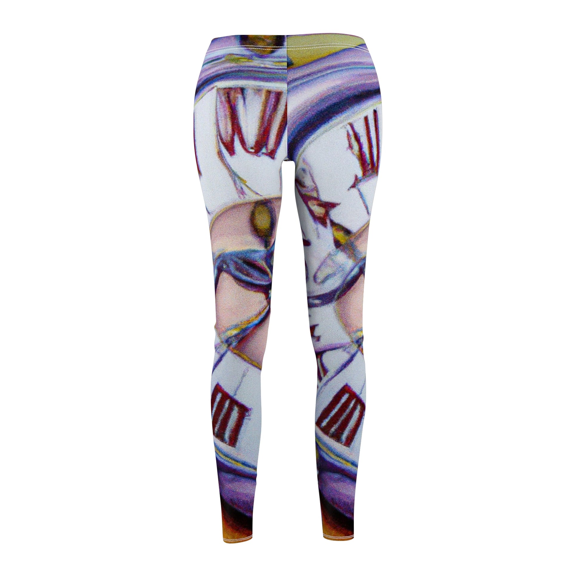 "Chrono Illusionist's Liquid Riddle" - Casual Leggings - iSquaredYoga