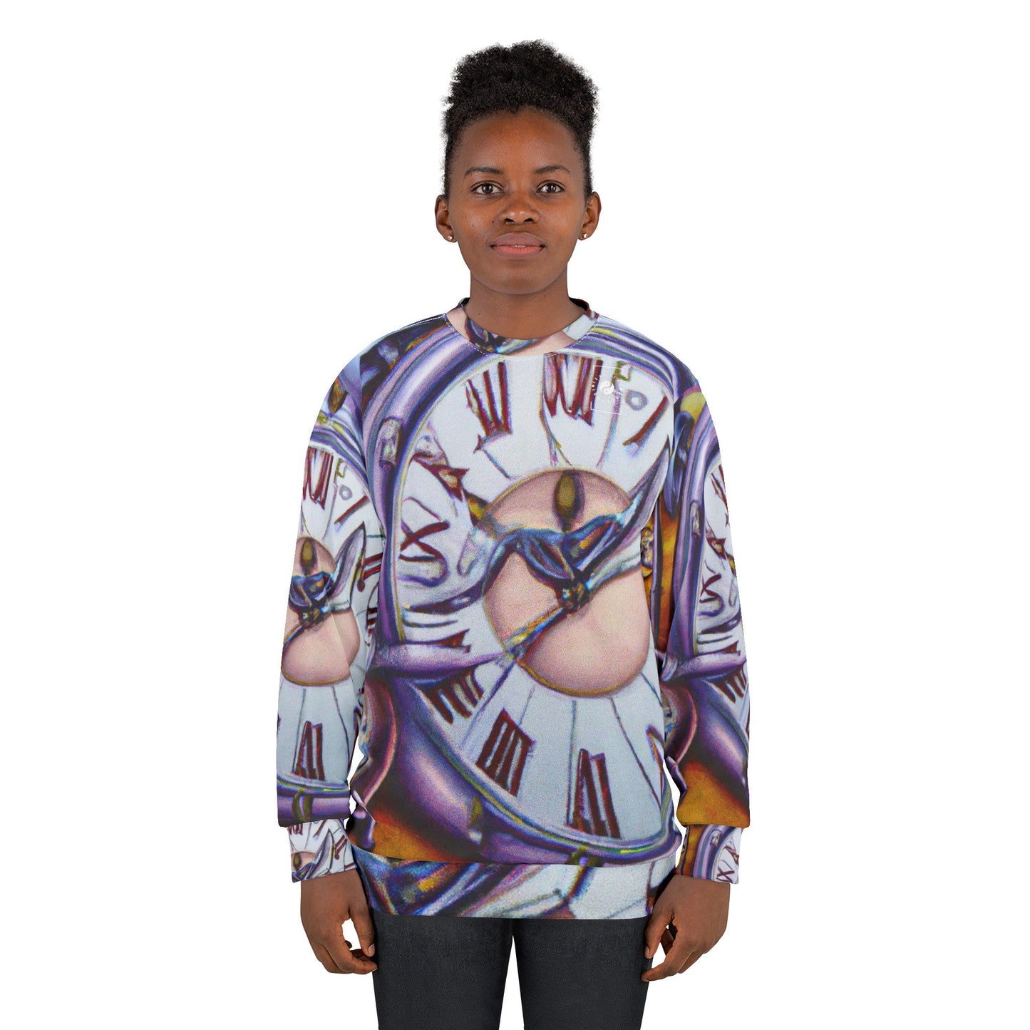 "Chrono Illusionist's Liquid Riddle" - Unisex Sweatshirt - iSquaredYoga