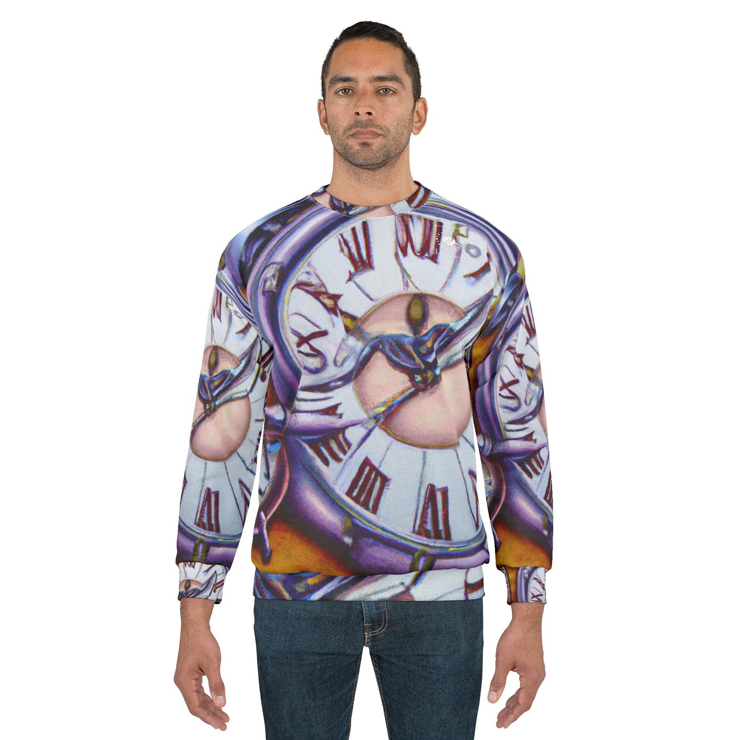 "Chrono Illusionist's Liquid Riddle" - Unisex Sweatshirt - iSquaredYoga