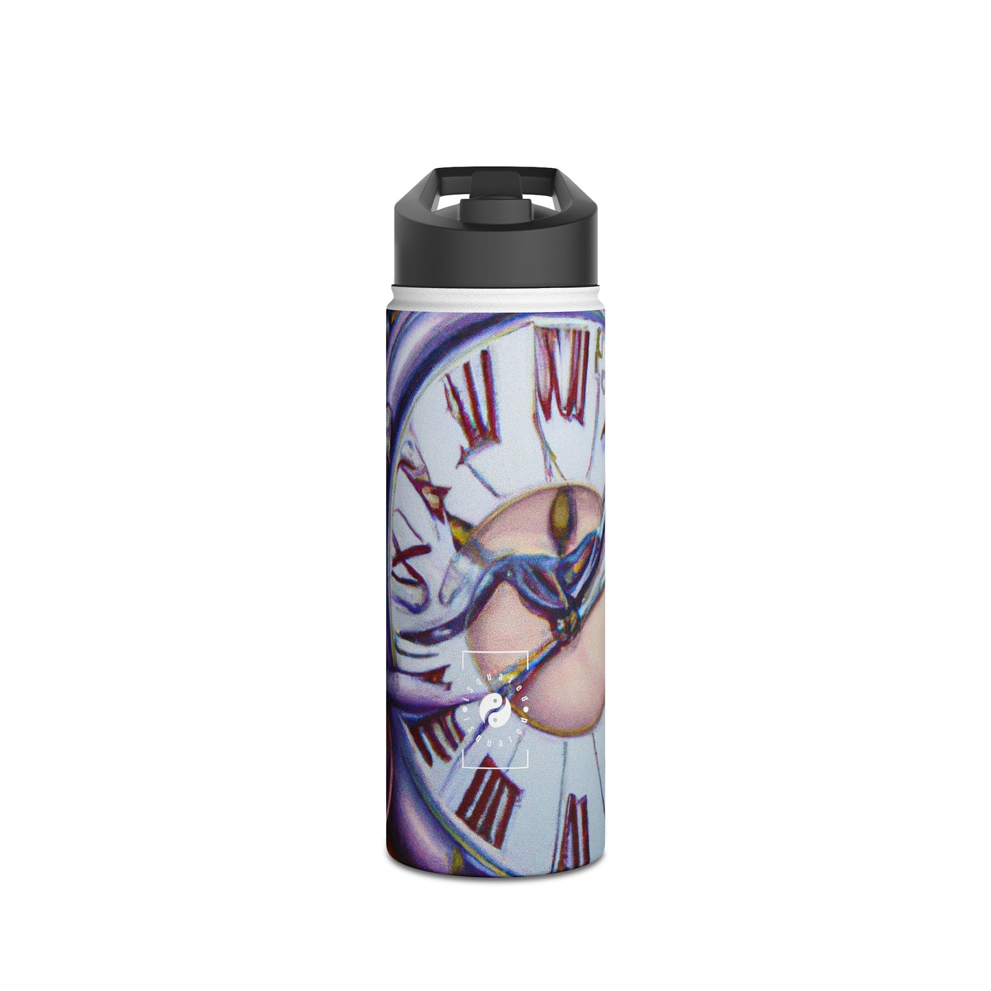 "Chrono Illusionist's Liquid Riddle" - Water Bottle - iSquaredYoga