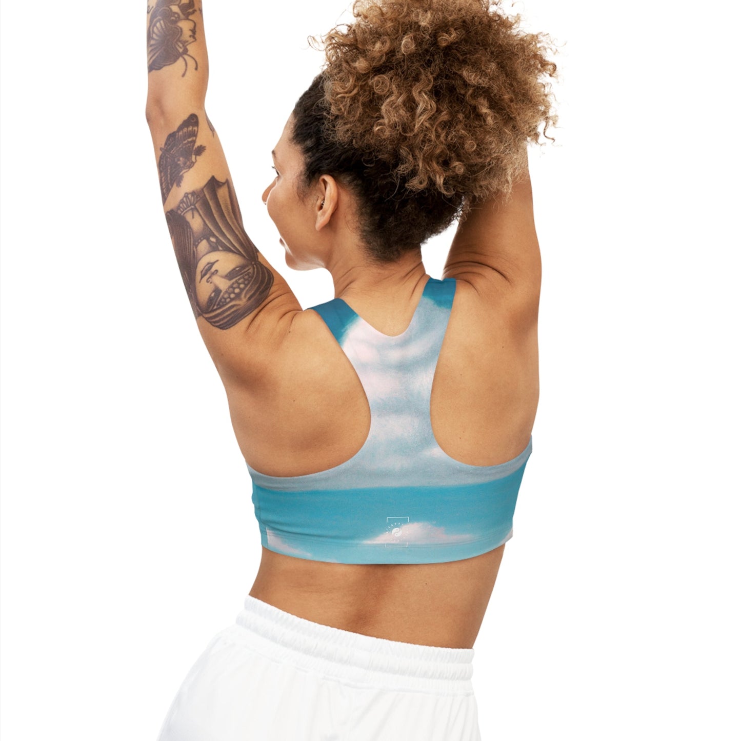 "Cloud Opera Serenity" - Seamless Sports Bra - iSquaredYoga