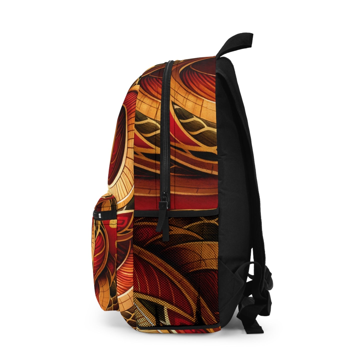 "Crimson Serenity: The Golden Snake" - Backpack - iSquaredYoga