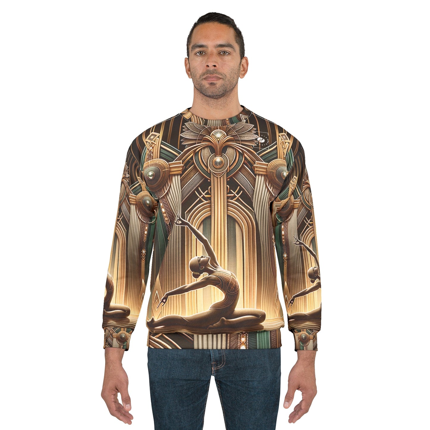 "Deco Serenity: A Fusion of Opulence and Zen" - Unisex Sweatshirt - iSquaredYoga