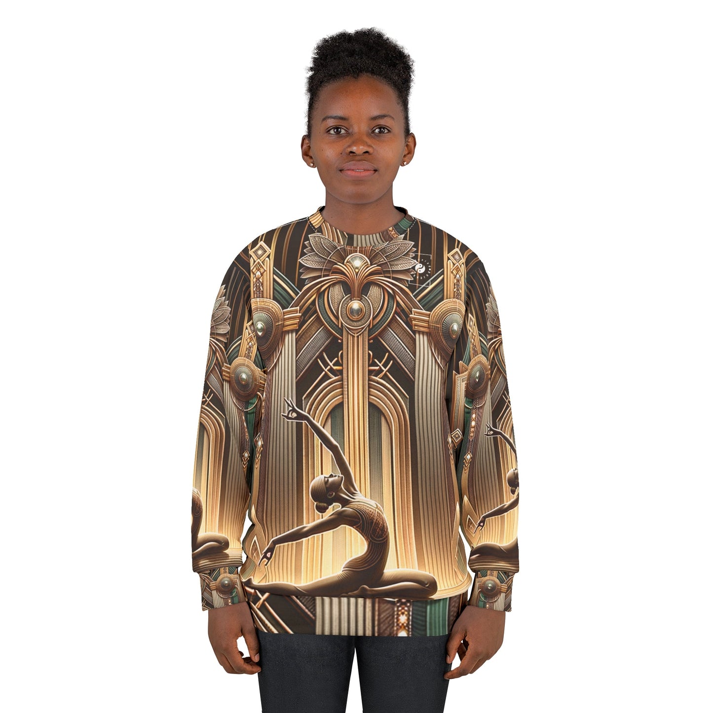 "Deco Serenity: A Fusion of Opulence and Zen" - Unisex Sweatshirt - iSquaredYoga