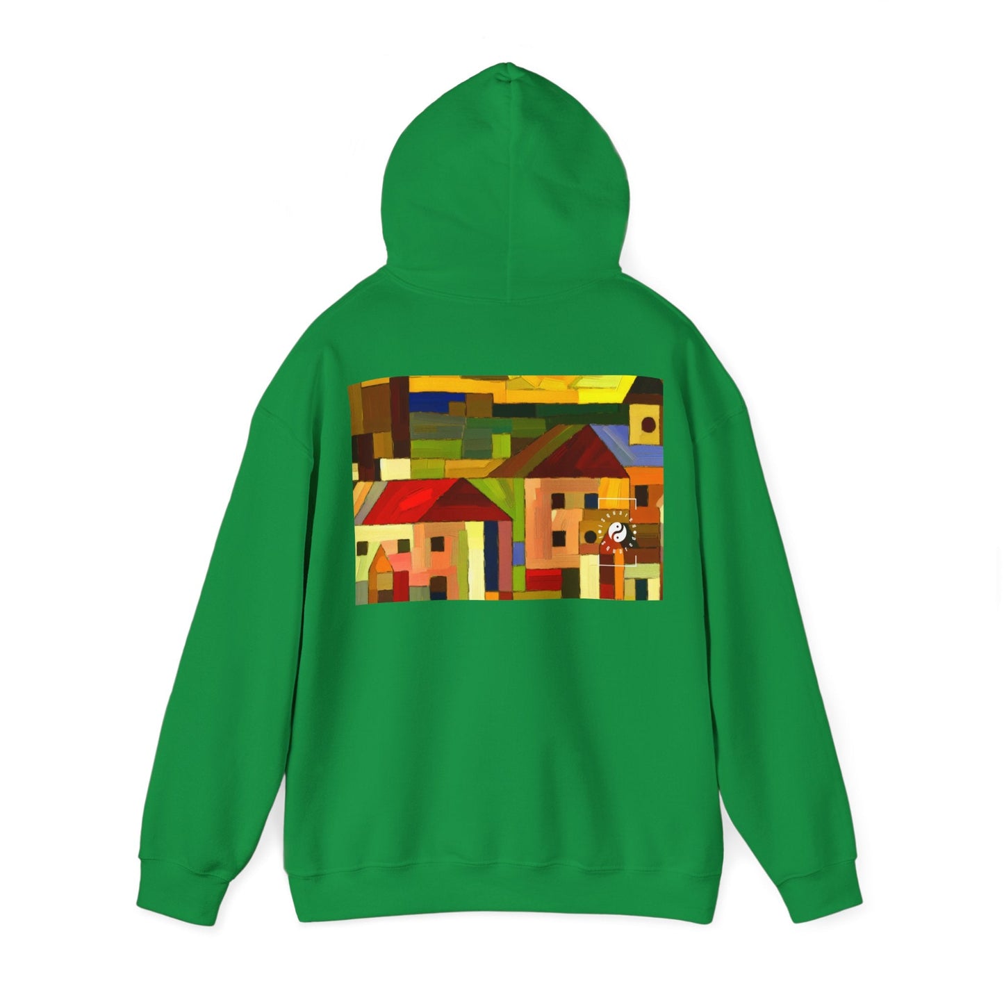 "Earthen Adobes in Hues of Hundertwasser" - Hoodie - iSquaredYoga