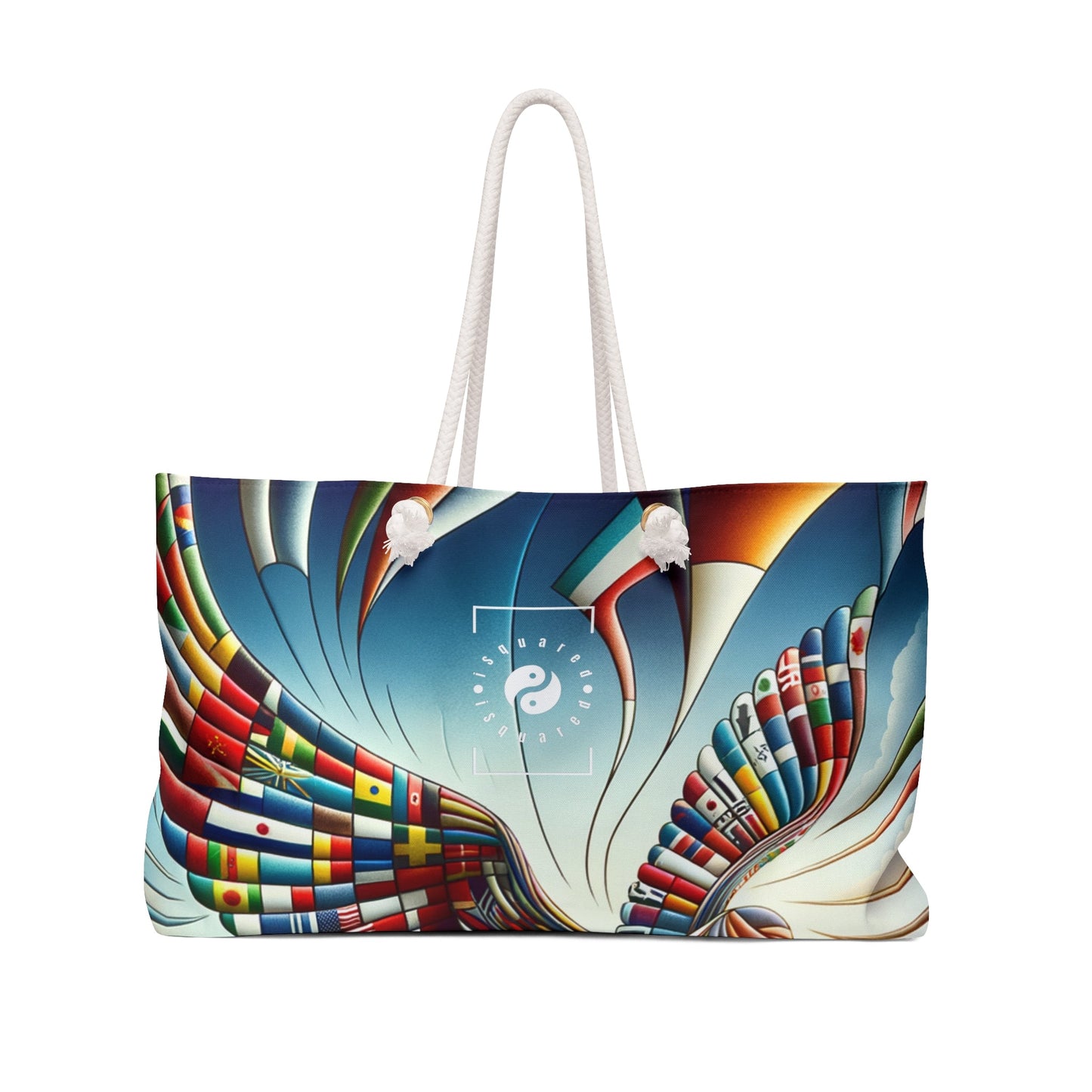 "Global Tapestry of Tranquility" - Casual Yoga Bag - iSquaredYoga