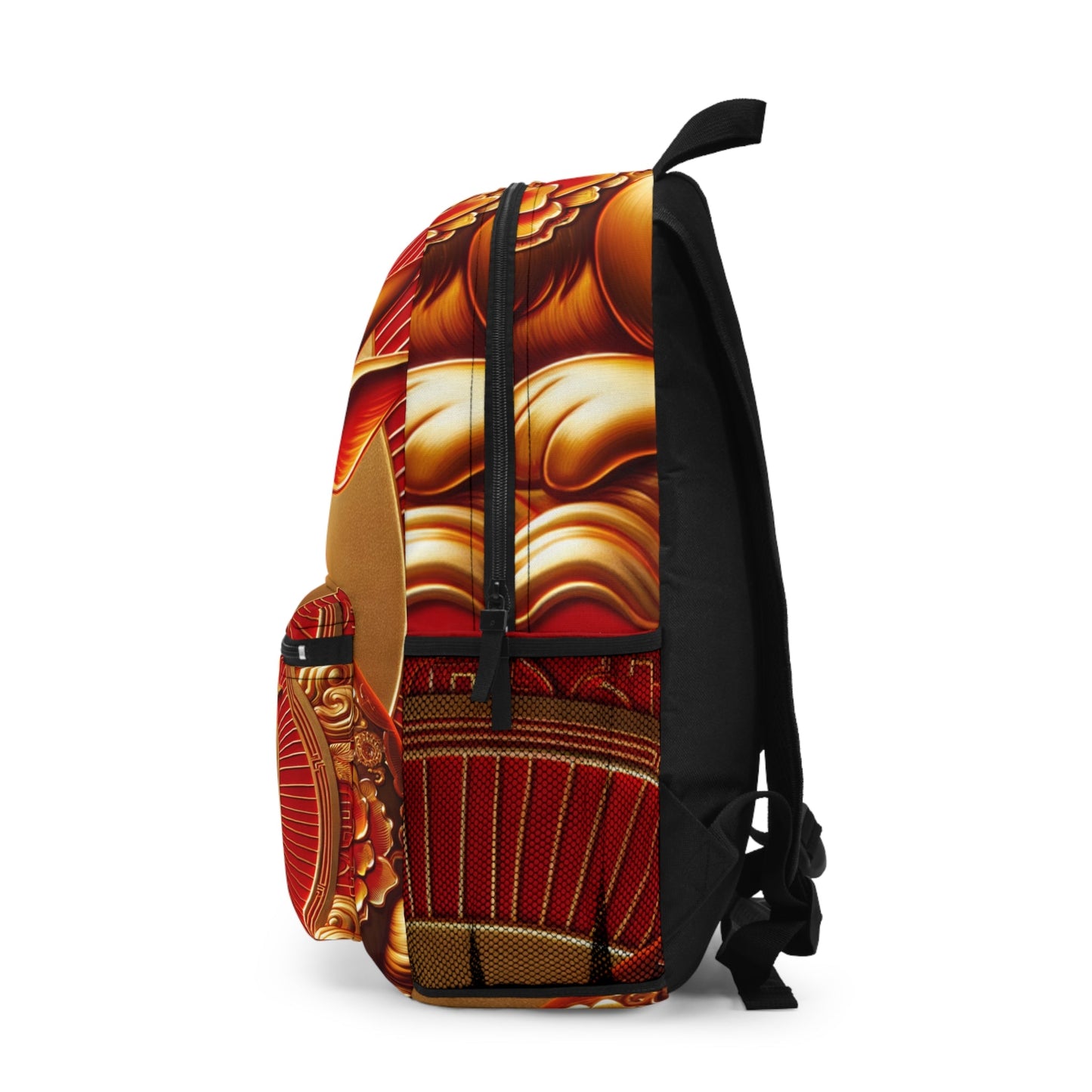 "Golden Blessings: Lunar Rabbit's Resplendence" - Backpack - iSquaredYoga